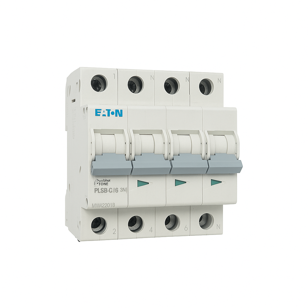 Eaton installatieautomaat C16 3P+N PL6-C16/3N