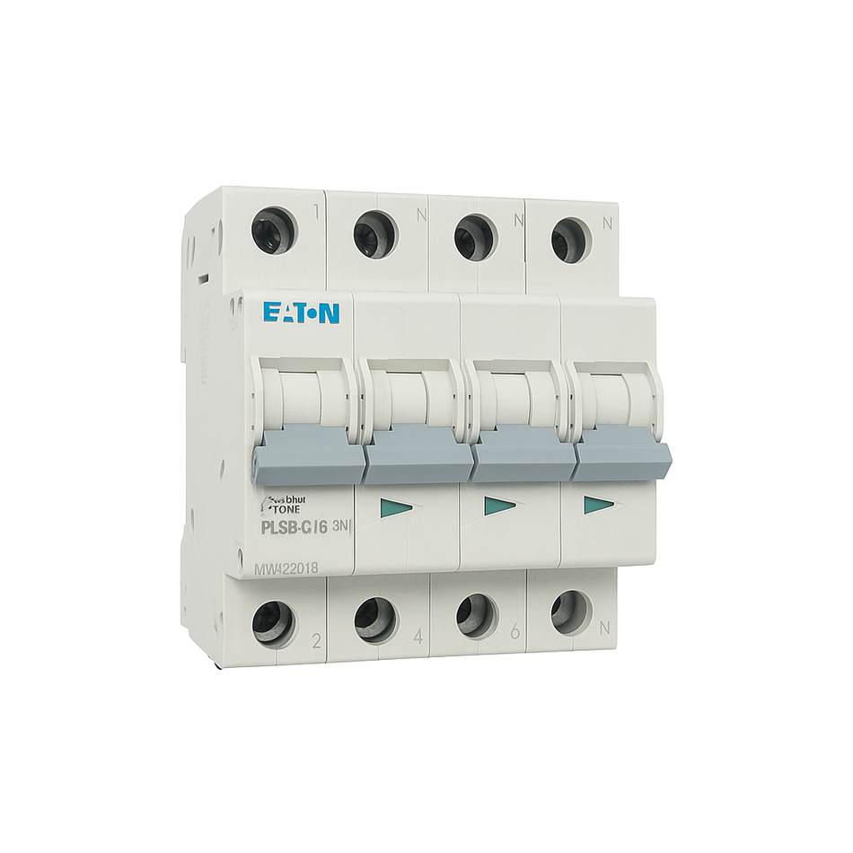 Eaton installatieautomaat C16 3P+N PL6-C16/3N