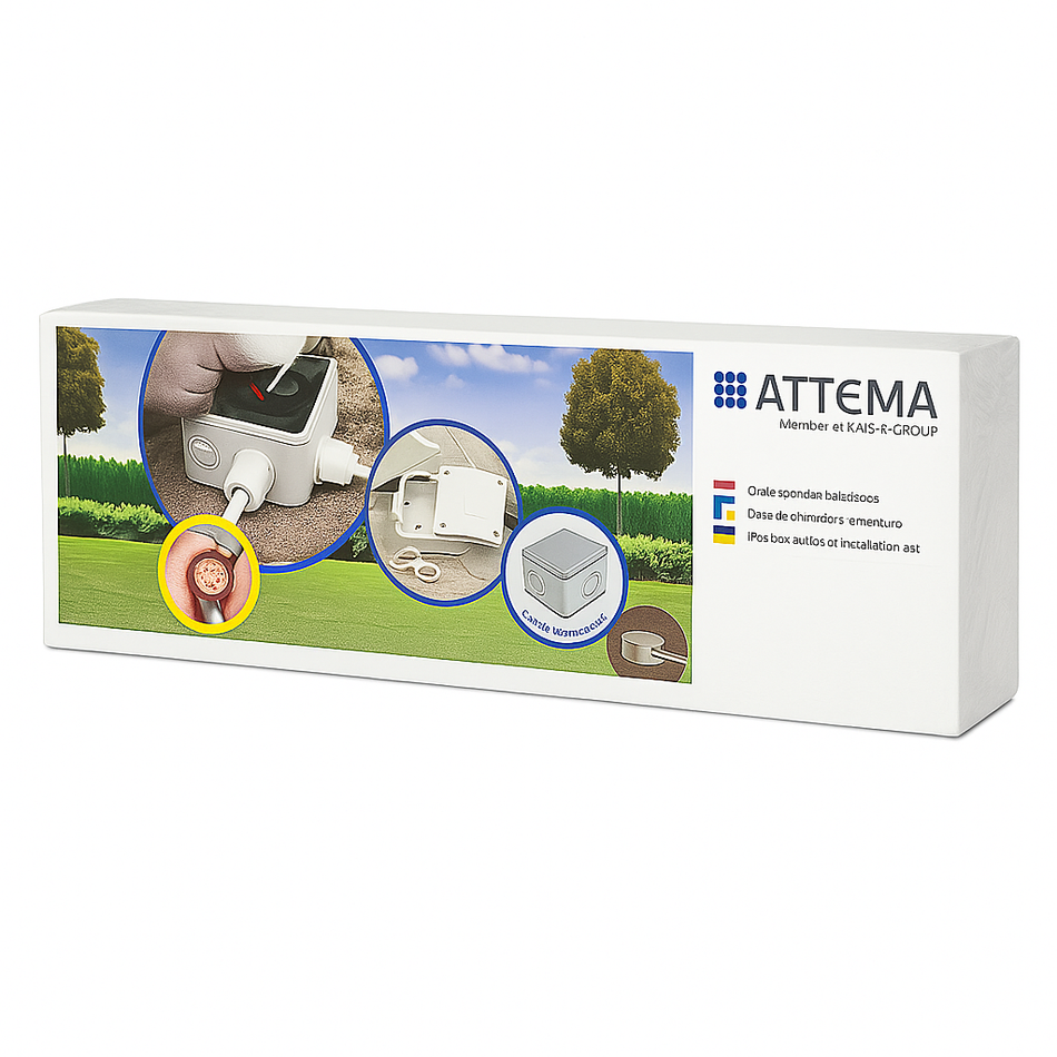 Attema kabeldoos IP65 met wartel M25 – grijs – set van 3 stuks - Solar-evshop.nl