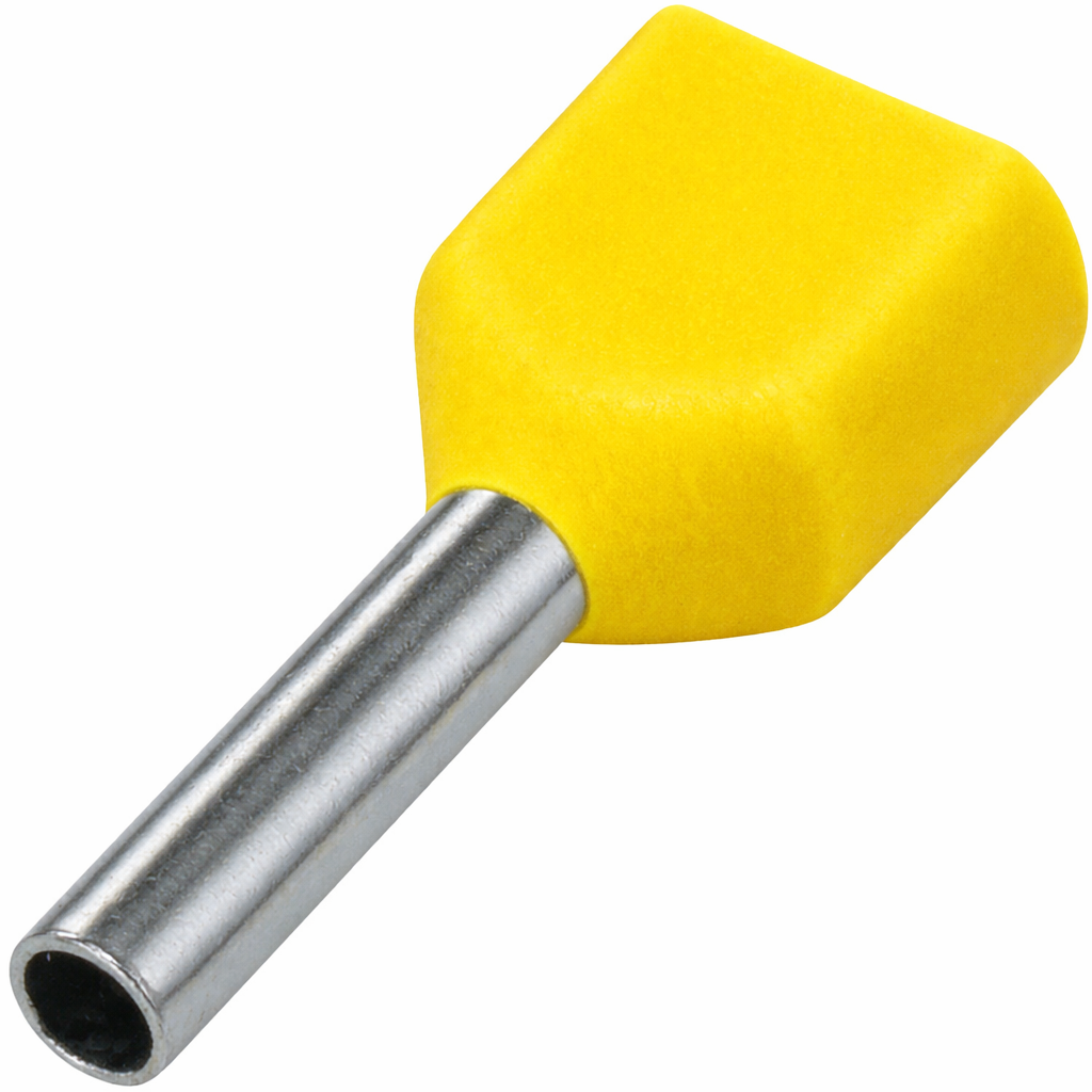 Aardhuls twin 6mm² ( geel ) - 100 stuks - Solar-evshop.nl