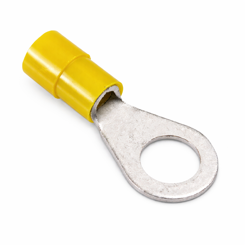 Geïsoleerde Ringkabelschoen Geel 6mm² - 100 Stuks