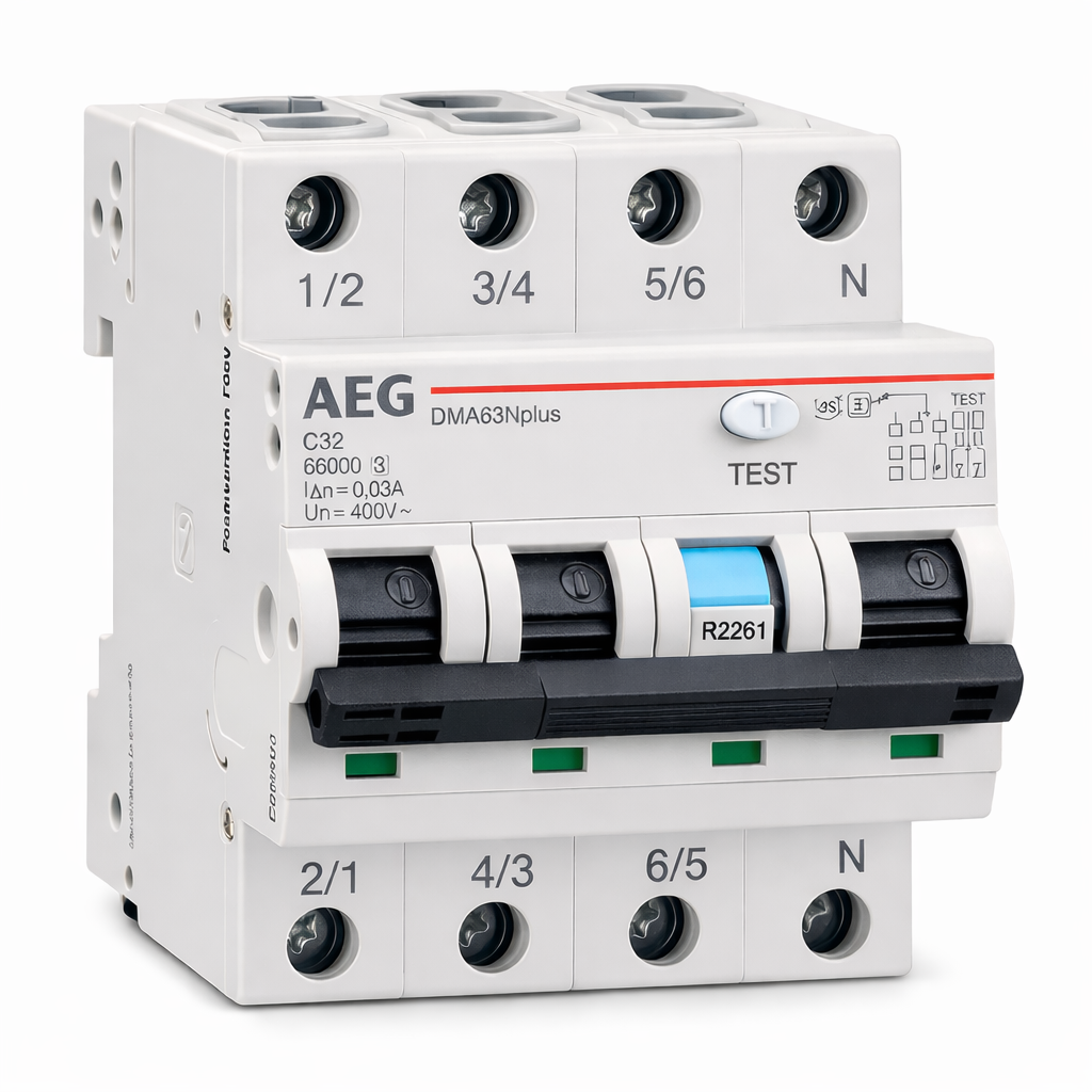 AEG Aardlekautomaat C32 3-Fase 30mA - Solar-evshop.nl