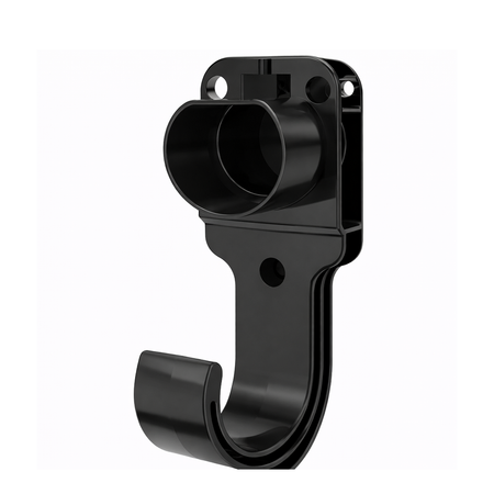 Wandhouder voor EV Laadkabel – Type 2 – Zwart - Solar-evshop.nl