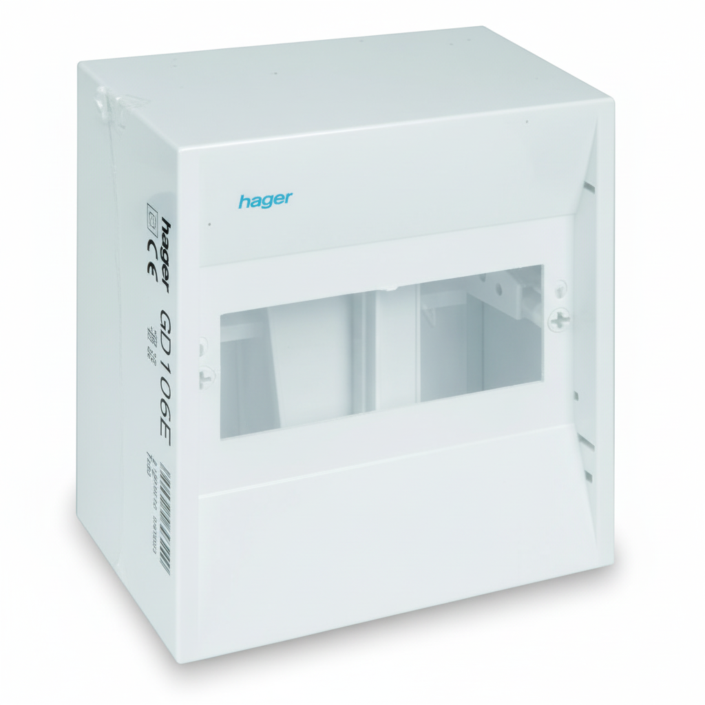 Hager miniverdeler - 8 modules - Solar-evshop.nl