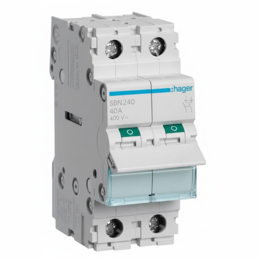 Hager Hoofdschakelaar 40A 1-Fase - Solar-evshop.nl