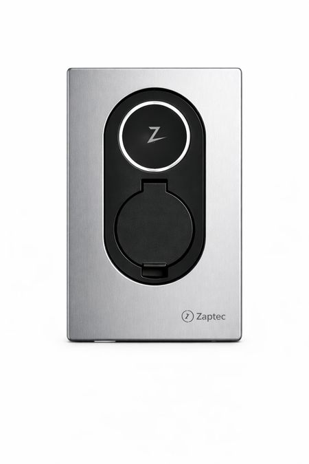 Zaptec Go 2 front cover - Cloud White - Solar-evshop.nl