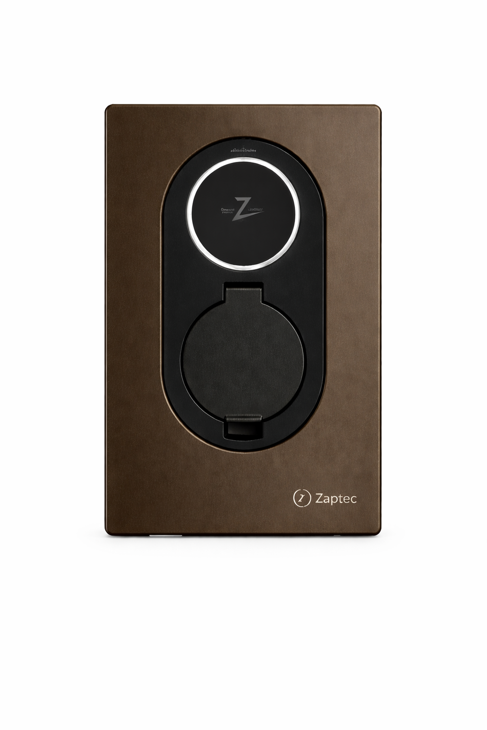 Zaptec Go 2 front cover - Wood Brown - Solar-evshop.nl